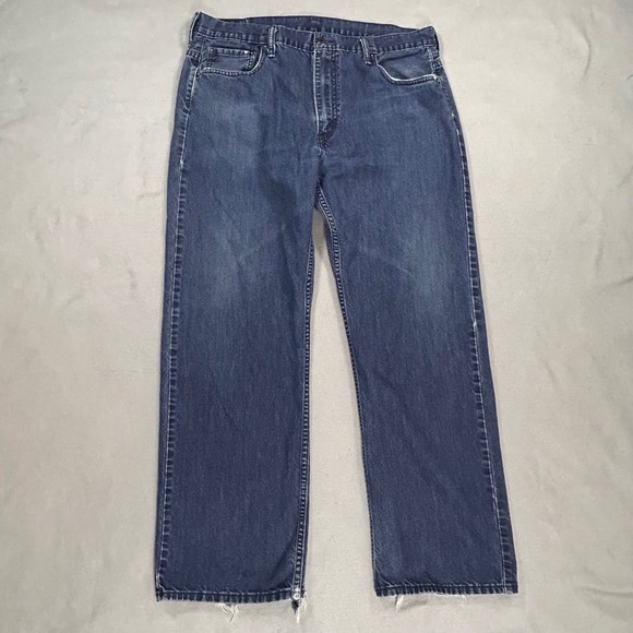 Levi's Other - Levis 569 Loose Straight Jeans Mens 36x32 Dark Wash Denim Distressed 00569-0147